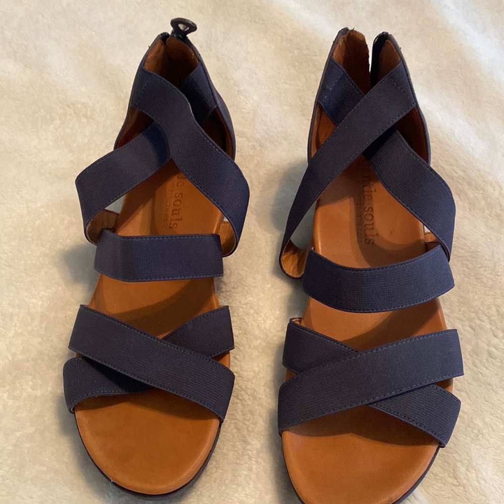 Gentle Souls Navy blue sandals